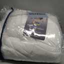 SERTA Down Illusion Soft Hypoallergenic 2 inch Pillowtop Simple Fit Mattress Topper, Twin, White