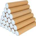 20-Pack Mailing Tubes 12x2 inch Long Cardboard Poster Tubes, Shipping Tubes, Kraft Paper Poster PaperTube for Shipping, Transporting, Storage