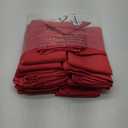 50pcs Polyester Cloth Napkins - 20 x 20 inch Red Dinner Washable Napkins with Hemmed Edges for Restaurant/Wedding/Hotel(50,Red) (20x20"50pcs)