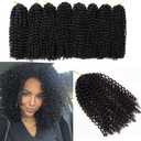 12 Inch Short Passion Twist Hair 8 Bundles Kinky Curly Marlybob Crochet Hair for Black Women (8Bundles12 Inch, 1B#)