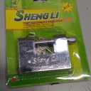 Big Heavy Duty Stainless Steel Padlock with Key,high Security Shipping Container Padlocks,Bolt Cutter Proof Lock,10mm Thick Large Padlock for Outdoor,keyed Unbreakable Anti Theft Chain Lock (70mm)