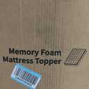 Memory Foam Mattress Topper, 54x75 Full, Gray