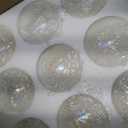 Semi Flush Mount Ceiling Light 18.5" Glass Bubble Chandelier Lighting