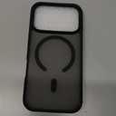 SUPFINE Magnetic for iPhone 17 Pro Case (Compatible with MagSafe)(Military Grade Drop Protection) Translucent Matte Shockproof with Anti-Fingerprint Phone Cover,Black