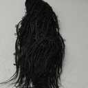 Black Braided Wigs Butterfly Locs Headband Wig for Black Women Long Crochet Braids Wigs With Headband Attached Synthetic Knotless Butterfly Braiding Hair Wig 30Inch Box Braid Headband Wig