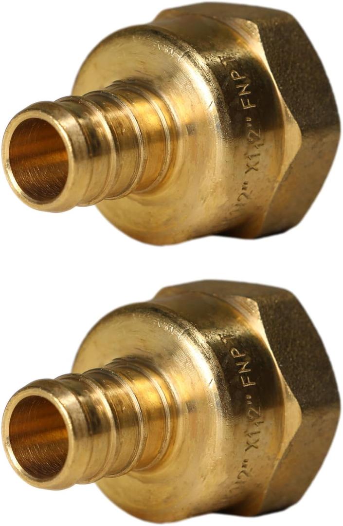 XFITTING 1/2 inch Pex x 1/2 inch Female NPT Adapter, 23-4-1=25X, 25 Pieces