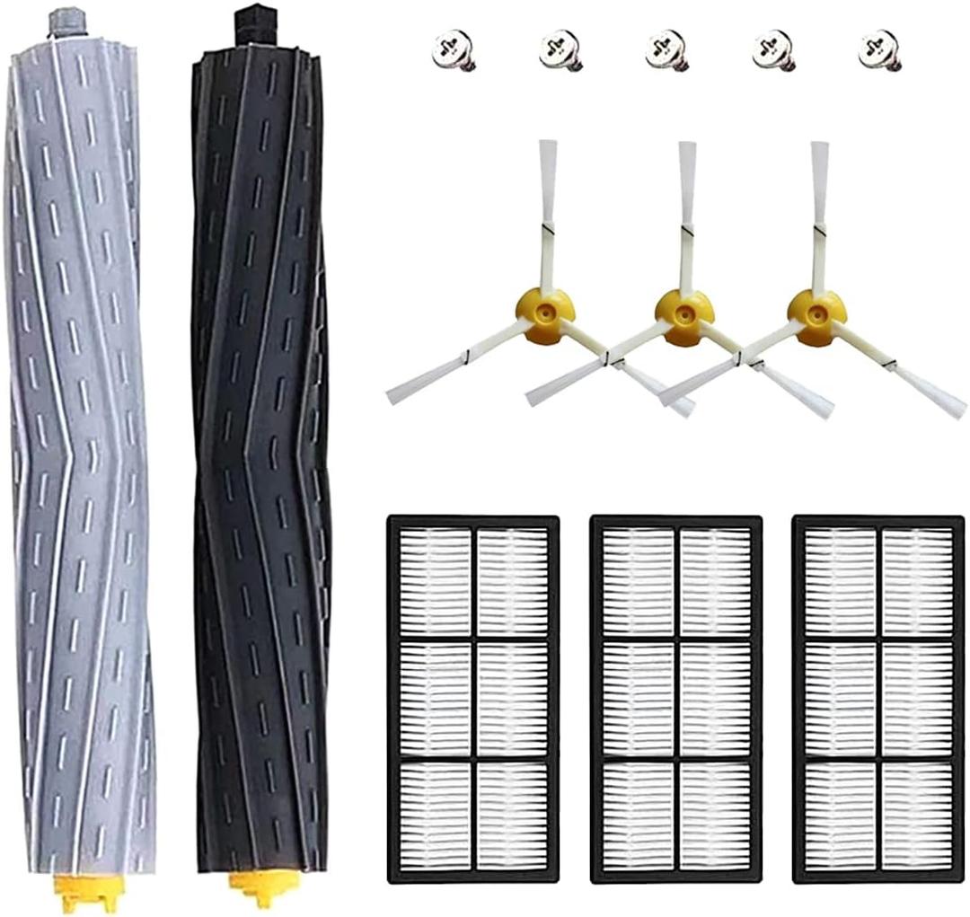 MZY LLC 13 Pack Replacement Parts for iRobot Roomba 800 900 Series 805 860 870 871 880 890 960 980 985 Vacuum Accessories, Replenishement Kit with 1 Debris Extractor 3 Filters 3 Side Brushes & Screws