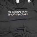 Womens The One Where It's My Birthday - Funny V-Neck T-Shirt Size M