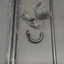 TVWOO Silver Wrap Around Curtain Rods:5/8 Inch Blackout Adjustable Window Curtain Rod for Bedroom Kitchen Apartment Renter Friendly,Room Darkening Curved Drapery Rods Easy Install,Antique Brown 28-48"