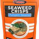 Seapoint Farms Seaweed Crisps, Pumpkin Sesame, Vegan, Gluten-Free, Kosher, and Non-GMO, Healthy Snack, 1.2 oz. Bag, (Pack of 12) (EXP 09/17/26)