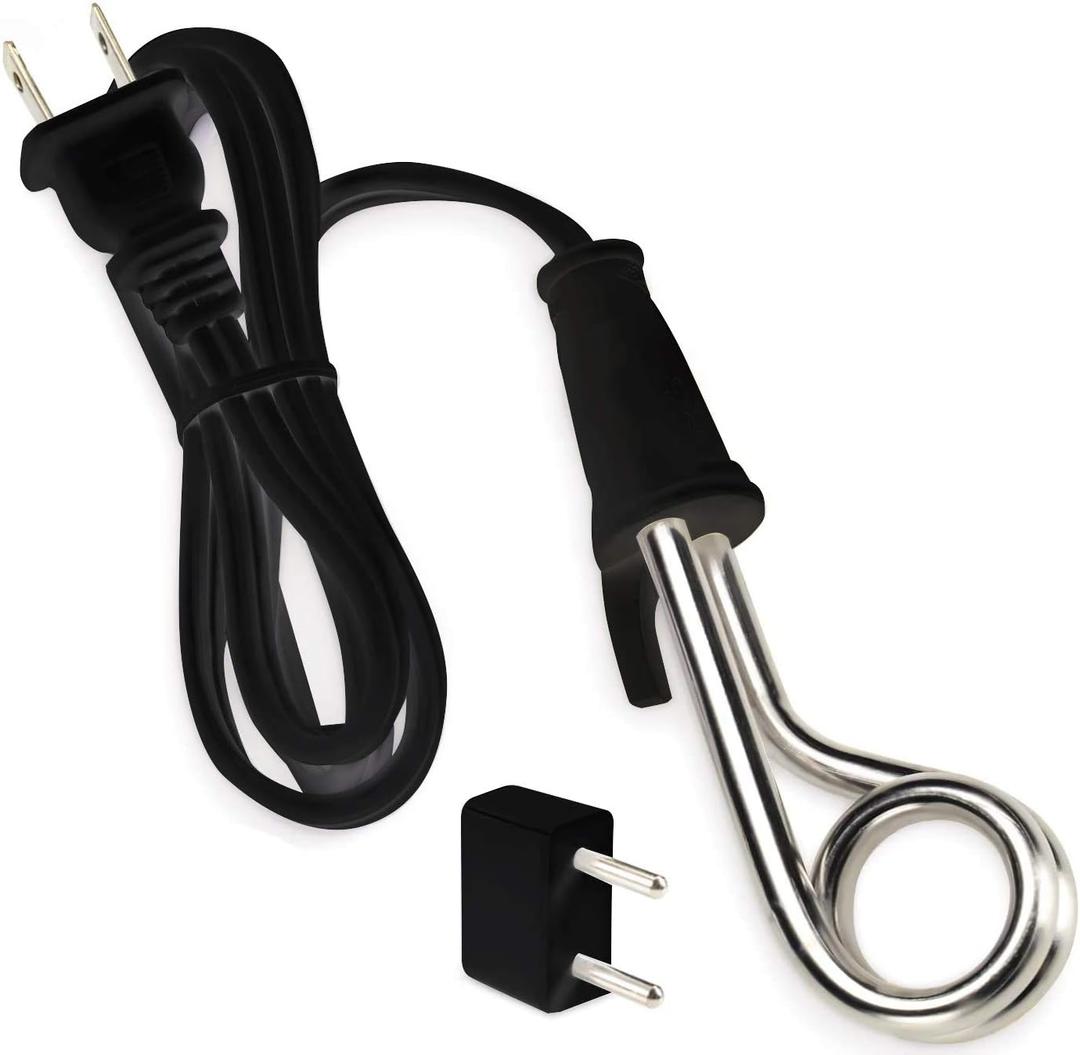 Lewis N. Clark Portable Immersion Water Heater (Black)