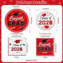 Litmitfu 150 Pcs Graduation Plates and Napkins 2026 - Blue Congrats Grad Class of 2026 Paper Dessert Dinner Plates Napkins Set for Graduation Party Decorations Supplies Table Decor, Serves 50