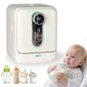 ICUIRE Baby Bottle Washer and Sterilizer and Dryer, Newborn Essential for Parents One-Hand Operation, 4 Sterilize Modes for Baby Stuff, 3.2L Water Tank for Cleaning Bottles, Pump Part &Pacifiers&Bowl