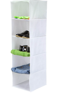 Hanging 5 Shelf Organizer White