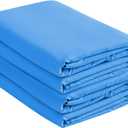 Basic Choice 2-Pack Deep Pocket Bed Fitted Sheet/Bottom Sheet, Standard 100 by Oeko-Tex - King, Blue
