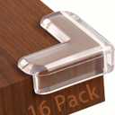 2 x Baby Corner Protector Corner Protector Baby Furniture Corner Protection Transparent Cover Sharp Furniture and Table Top Edges with Adhesive 16 Pack(L-Shaped)