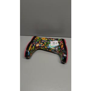 Kid's Shoes, Floral Swirl, Black, Size 1