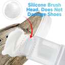 2 x Suede and nubuck cleaner, New suede shoe cleaner with brush, no-rinse foam shoe cleaner kit for leather, boots, knits, canvas, nubuck, fabric, tennis