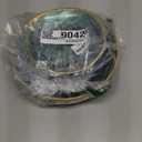 N9R 60PCS Green Plastic Plates for Party, Heavy Duty Disposable Plate with Gold Rim, Elegant Spiral Design 30 Dinner & 30 Dessert Plates for Wedding, Birthday(Translucent Green)