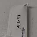 Hi-Tie Mens Suspenders Pre-Tied Bow Tie Set with Pocket Square Strong Adjustable 6 Clips Y Back Mens Trouser Braces