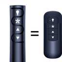 ZWP 99198 Replacement Remote Control for Casablanca Hunter Handheld Ceiling Fan 99198 K6266 4-Speed, 2-Pieces