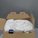 Sunbeam Electric Restful Quilted Heated Mattress Pad Twin 75" x 39" 12 Heat Settings 12-Hour Auto Shut-Off Extra-Cozy Fabric Deep Pocket Fit Machine Washable (White Quilted Vertical)