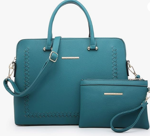 Dasein Laptop Bag for Women 14 Inch Computer Shoulder Bag Large Capacity Messenger Bag Business Office Professional Work Tote