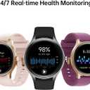 Woneligo Smart Watch for Men,1.57inch AMOLED Touchscreen Fitness Watch for iPhone & Android,Heart Rate/Sp02/Sleep Monitor,110+ Sport Modes IP68 Waterproof Bluetooth Calls,2 Bands (Black, 1.57)