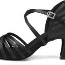 Women's Latin Salsa Dance Shoes Ballroom Performance Professional Practice Dancing Shoes 6