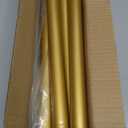 Gold Shower Curtain Rod 35-66 Inches Non-Slip Shower Rod Tension Mounted No Drill , Adjustable Tension Curtain Rod for Windows Bathroom