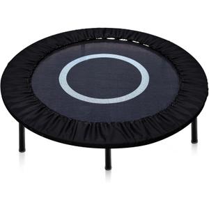 Trampoline Spring Cover Round Small Trampoline Replacement Safety Cover 600D Oxford Cloth Optional for Serviceable Waterproof Frame for Home (36 Inch-6 Hole, Black)