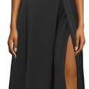 Formal Dress for Women Elegant V Neck Sleeveless Sexy High Split Evening Party Cocktail Prom Long Dresses M