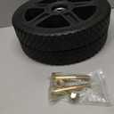 2 Pack 10" Lawn Mower Wheels, Push Mower Wheel kits Includes Bolts & Nuts, Fit Standard Pressure Washer, Garden Cart, Air Compressor, Wheelbarrow, Handtruck, Generator Wheel, Lawn Tractors