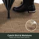 Stiio Bathroom Rugs, Bath Mats for Bathroom, Extra Soft and Water Absorbent, Non Slip Washable Muddy Mat for Floor, Tub and Shower, Front Door Entrance Inside Doormat, 24x35 Inches Brown (Taupe)