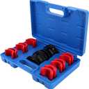 Dokili 14Pcs Universal Motorcycle Bike Fork Seal Driver Tool Kit Installer Driver Set 35mm 36mm 40mm 41mm 42mm 43mm 45mm 46mm 47mm 48mm 49mm 50mm