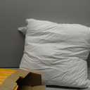 Artscope Synthetic Down Pillow Insert, 24x24 Down Alternative Throw Pillow Insert. Ultra Soft Fluffy Sleeping Pillow with 100% Cotton Cover, Decorative Pillows-White.