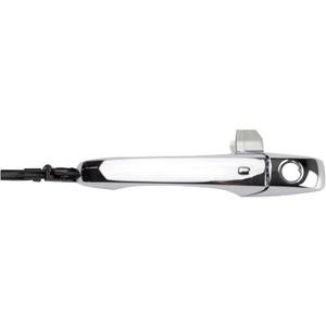 TRQ Front Left Exterior Door Handle Chrome Drivers Side Compatible with 2011-2021 Dodge Durango Jeep Grand Cherokee