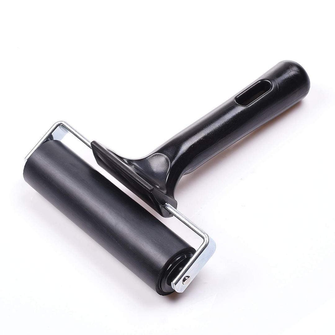 4-Inch Rubber Brayer Roller for Printmaking, Great for Gluing Application Also. (Original Version) (1PCS)