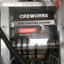 CREWORKS 180W Motor Automatic Wire Stripper Machine, 5 Blade Electric Wire Stripping Machine for 0.06"-1.18" (1.5-30 mm) Scrap Wire with 2 Feed Plates Foot Pedal Switch Sharpening Rod