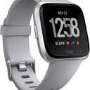 Fitbit Versa Smart Watch, Gray/Silver Aluminum, One Size (S & L Bands Included)