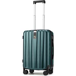 Hanke 20 Inch Carry On Luggage 22x14x9 Airline Approved Lightweight PC Hard Shell Suitcases with Wheels Travel Luggage Rolling Suitcase Travel Luggage Bag for Weekender (Blackish Green)