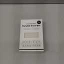 NEW Foldable & Double Protection Portable Weekly Pill Organizer 2 Times A Day with Etched Labels, AM PM 7 Day Week Medicine Box, Daily Travel Pill Case Holder Dispenser for Vitamin, Supplement - Khaki