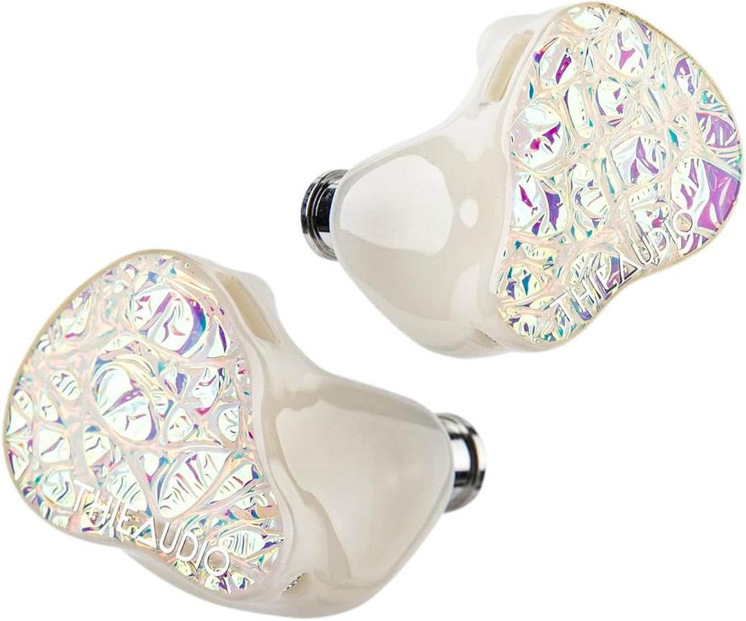 Linsoul THIEAUDIO Hype 4 2DD+4BA in Ear Monitor, HiFi IEM Earphones with Tonal Balance, Latest Sonion Driver, Detachable Silver-Plated OCC Cable for Audiophile Musician Professionals (White) (0.78 2pin)