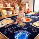 Kids Rugs for Playroom Educational Rug for Learn The ABC Alphabet, Soft Machine Washable Non-Slip Cute Carpet for Classroom Toddler Nursery Kids Room Decor Mat
