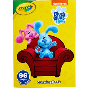 Crayola Blues Clues Coloring Book with Stickers, Gift for Kids, 96 Pages, Ages 3, 4, 5, 6 (2 Piece Set)