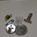 Tandefio 1 Pcs Deadbolt with Occupancy Indicator, in Use/Vacant Occupied Bathroom Lock, 304 Stainless Steel Commercial Door Lock, Fit Door Thickness from 1 3/8" to 2", Not Adjustable (Silver)