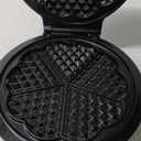 Mueller Heart 5 Waffle Maker, Norwegian Waffle Iron, Adjustable Browning Control & Nonstick, Cool Touch Handle, Easy to Clean, Small Kitchen Appliances