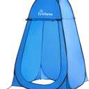 Wolfwise Pop Up Shower Tent for Camping Essentials, Portable Instant Changing Tent with Ventilation Window & Carry Bag, Privacy Dressing Room Bathroom Toilet for Beach & Outdoor, Spacious, Blue, Spacious: 6'3" H, 47.2" W