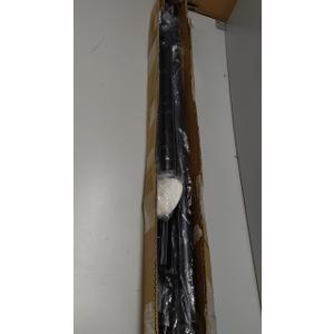 Tension Curtain Rod 51-165In(4.25-13.75Ft), Extra Long Outdoor Curtain Rod No Drilling for Window or Bathroom Patio, Adjustable Spring Shower Rod, Easy to Install Never Rust, Rod Diameter 1.26In-Black