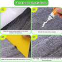 2 x Wood Furniture Repair Kit, 24 Colors Wood Filler & Scratch Remover for Scratches, Cracks, Dings on Tables, Cabinets, Hardwood Floors(Gray Series)